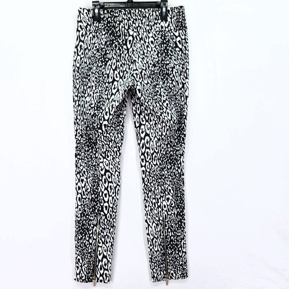 Guess By Marciano Pants Size 4 Animal Cheetah Print Zip Ankle 28" Inseam - Picture 2 of 15